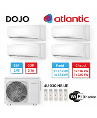 LOT 1 118 – ATLANTIC DOJO – Pack climatisation quadri-split R32 – Wi-Fi